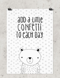 Studio Rainbow Prints - A5 Poster Add a little confetti to each day