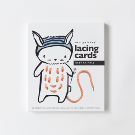 Wee Gallery | Rijgkaarten / Lacing Cards - Baby Animals