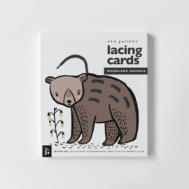 Wee Gallery | Rijgkaarten / Lacing Cards - Woodland Animals