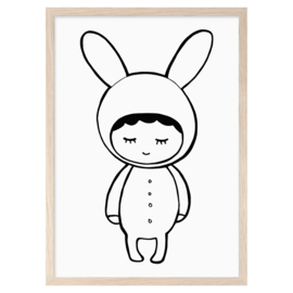 Mini Learners – Poster Shy Bunny (A3)
