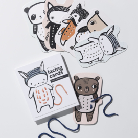 Wee Gallery | Rijgkaarten / Lacing Cards - Baby Animals