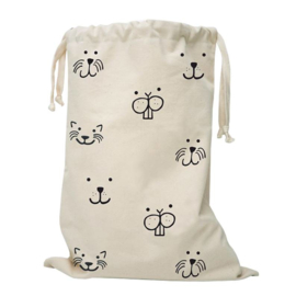 Tellkiddo Fabric Bag Animal Faces