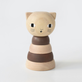 Wee Gallery | Houten Stapeltoren - Cat