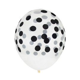 My Little Day Confetti Ballonnen Zwart