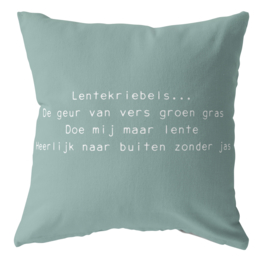 Label-R | Buitenkussen Lentekriebels (mosgroen)