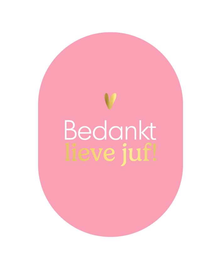 Kaart Bedankt lieve juf!