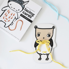 Wee Gallery | Rijgkaarten / Lacing Cards - Baby Animals