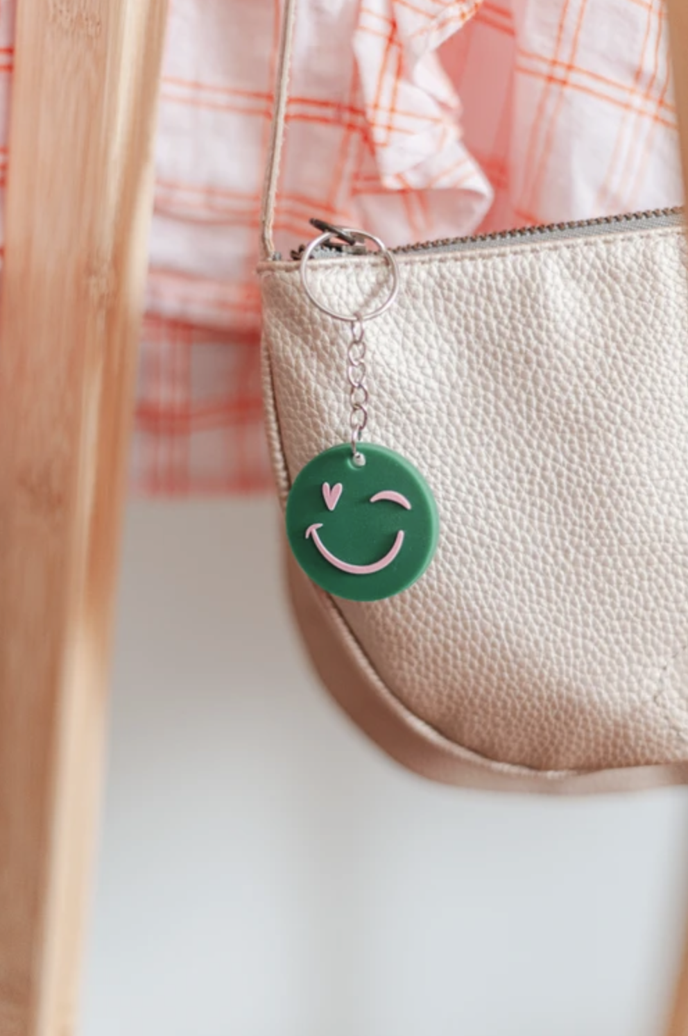 Sleutelhanger Smiley met hartje