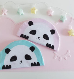 Kids Boetiek etui Panda (mint/blauw)