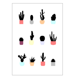 Ingrid Petrie Design - Cacti print (A4)