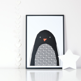 Ingrid Petrie Design - Hello Penquin print (A4)