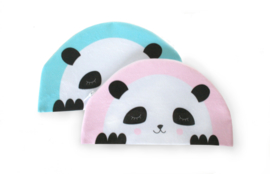 Kids Boetiek etui Panda (mint/blauw)