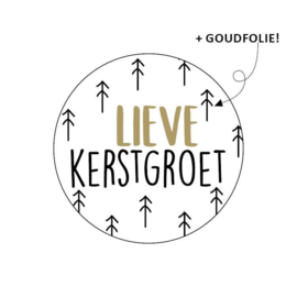 Sticker Lieve Kerstgroet