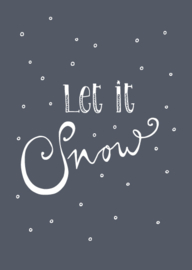 Funny Side Up - Poster Let it Snow (A4)