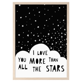 Mini Learners – Poster I love you more than all the stars (A3)