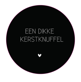 Label-R | Muurcirkel Een Dikke Kerstknuffel