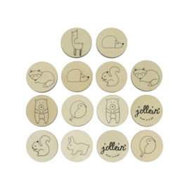 Jollein | Houten Memory Set - Forest Friends