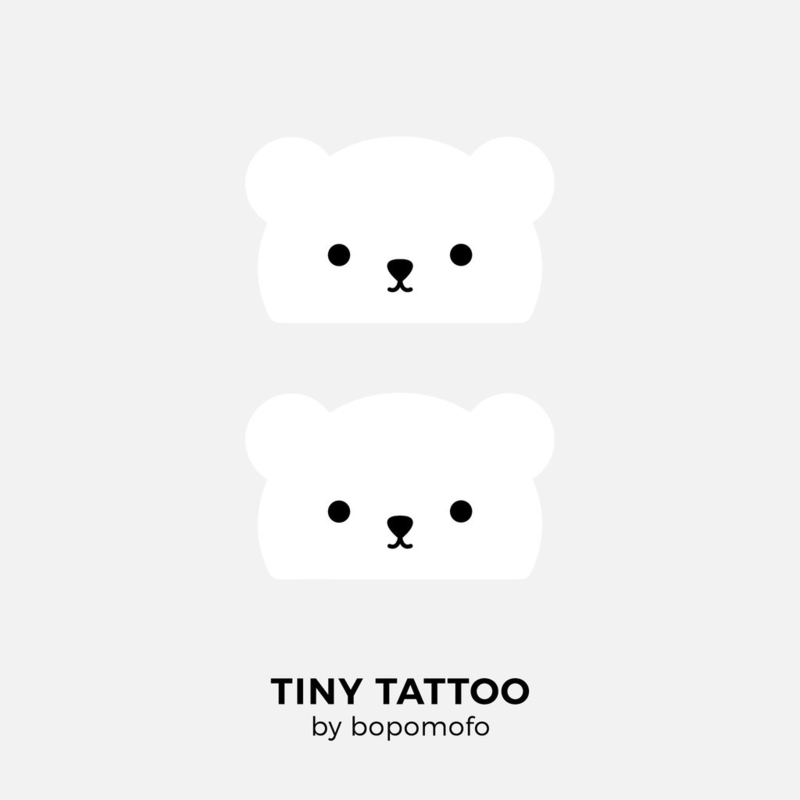 BoPoMoFo | Water print tattoo Baby Bear