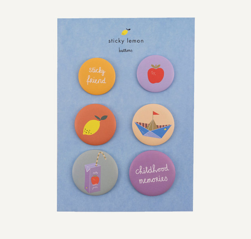 Sticky Lemon | Childhood Memories - Buttons (set van 6)