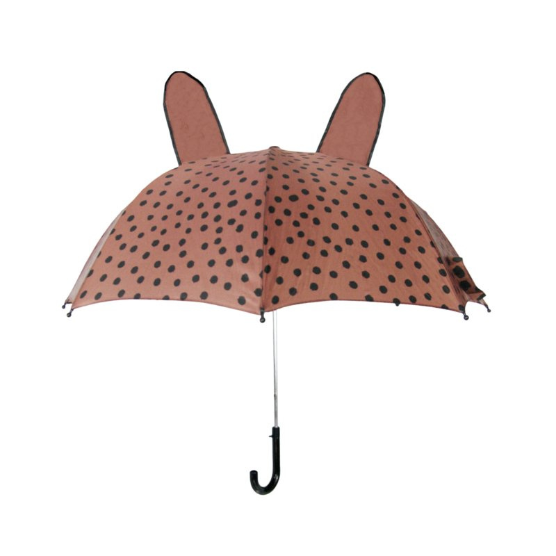 VanPauline | Paraplu Bunny - BrownPink Dots