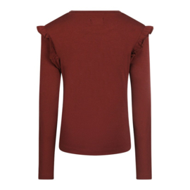 No Way Monday shirt burgundy