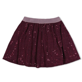 Jubel pailletten rok bordeaux Daily Princess