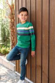 B.nosy boys sweater green with stripes