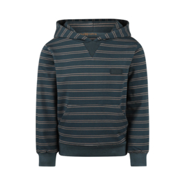 Koko Noko sweater with hood steel blue