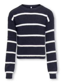 Kids ONLY Franca short knitted stripe night sky