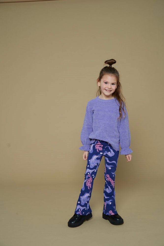 Jubel flared broek aop Wild Soul