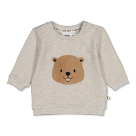 Feetje sweater grijs melange Tiny Timber Tales