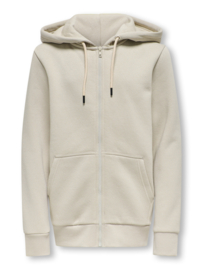 Only & Sons zipper hoodie Ceres lining