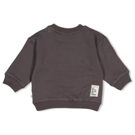 Feetje sweater relaxed fit antraciet Pasta Party