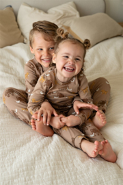Feetje premium sleepwear rib pyjama Milo Mammoth taupe