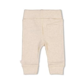 Feetje newborn broekje rib offwhite melange