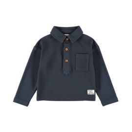 Dirkje polo longsleeve Blueberry