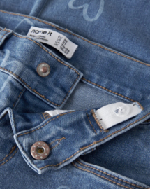 Name It Frose wide jeans aop hearts medium blue denim
