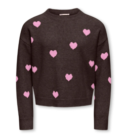 Kids ONLY sweater Rica coffee bean