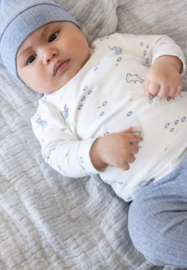 Feetje longsleeve aop offwhite Blue Ocean