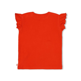 Feetje t-shirt rib rood Berry Nice