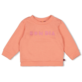 Feetje sweater koraal Salsa Sunset