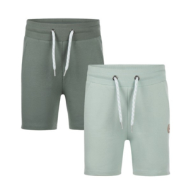 Koko Noko jogging shorts 2 pack dusty green