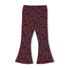 Jubel flared broek aop teal Girls Club