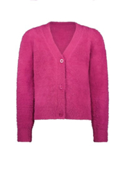 B.nosy girls fluffy cardigan with puff sleeves