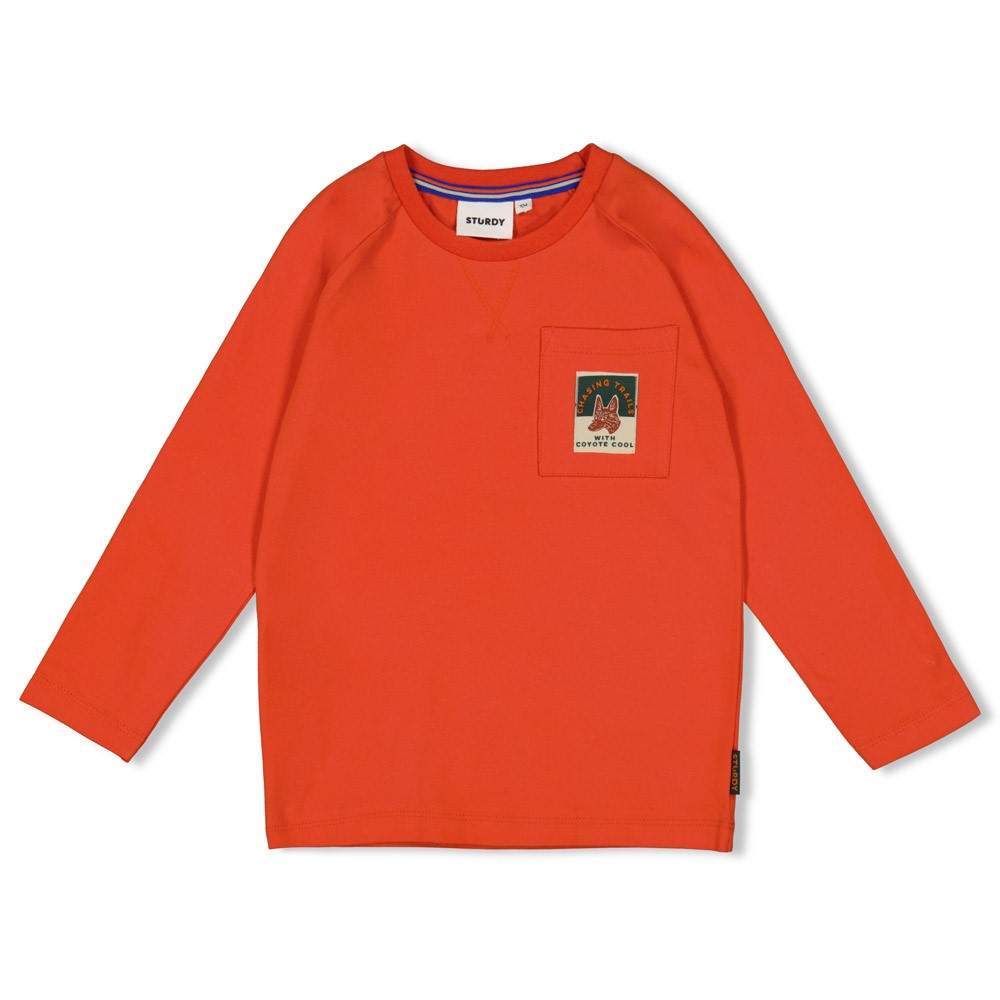Sturdy longsleeve oranje Chasing Trails