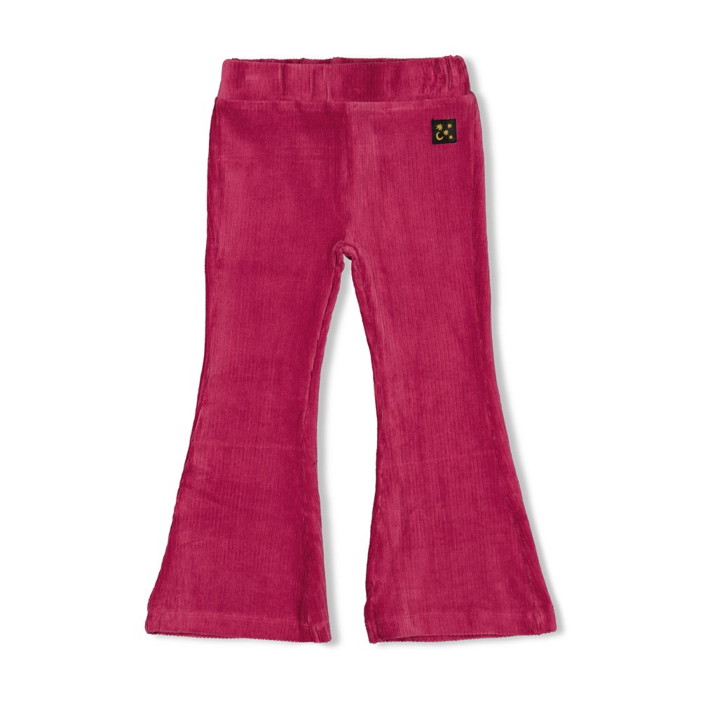 Jubel flare broek rib violet Shine Bright