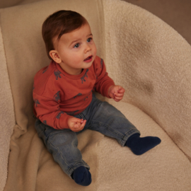 Dirkje sweater with crewneck rust