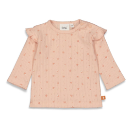 Feetje longsleeve ruches aop "So Very Loved"