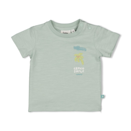 Feetje t-shirt mint You croc my world