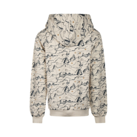 No Way Monday sweater with hood beige